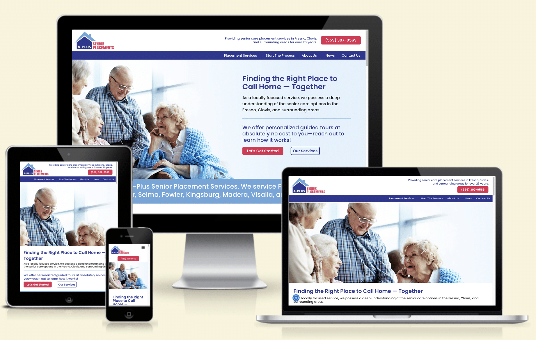 A-Plus Senior Placement Services, a long-standing leader in senior care placement, is proud to announce the launch of its newly designed and developed website, https://aplusplacements.net, created by Approved Senior Network® (ASN).